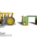 3D Traktor mit Hänger