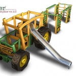 3D Traktor mit Hänger