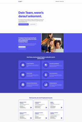 Freelancer Team Dein Team, wenn’s darauf ankommt.